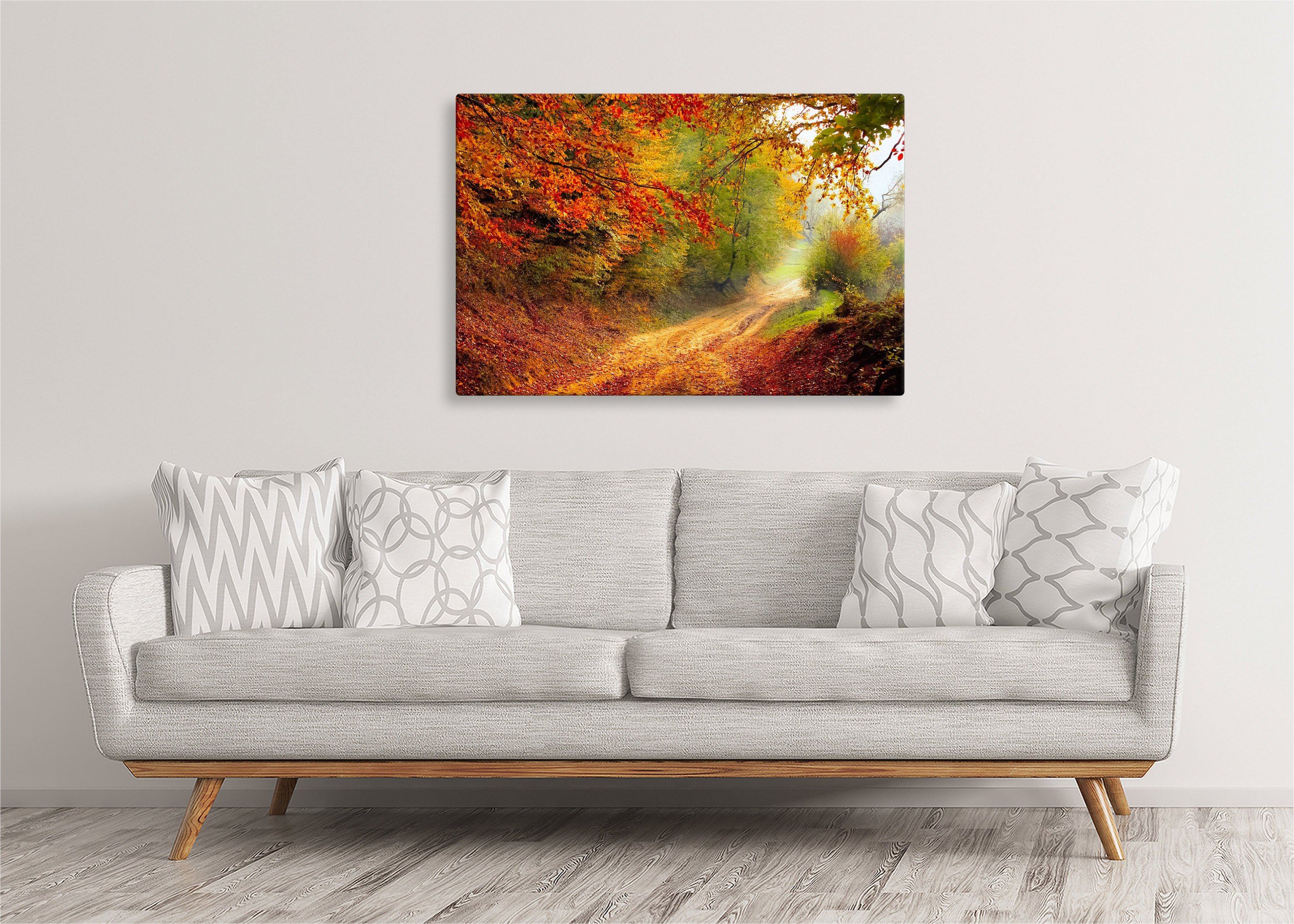 Autumn Road | Gallery Wrap Wall Canvas - Image 5